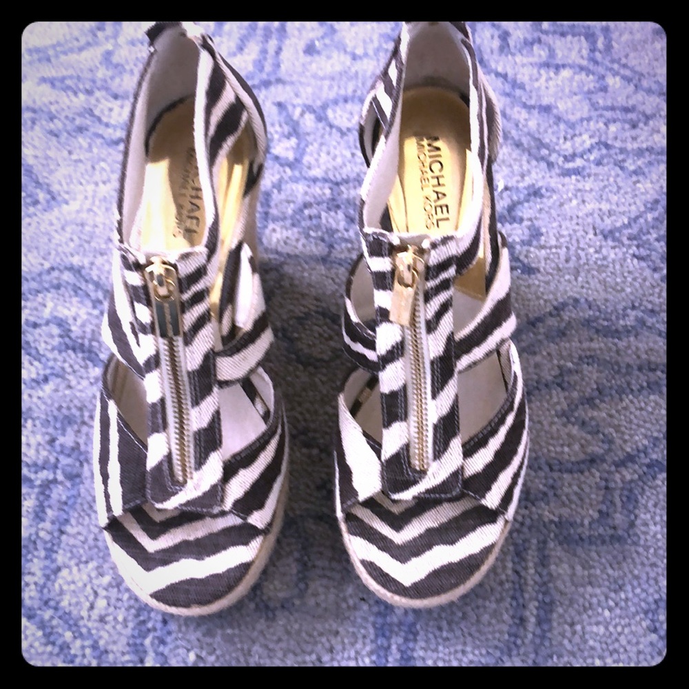 Michael Kors animal print wedge